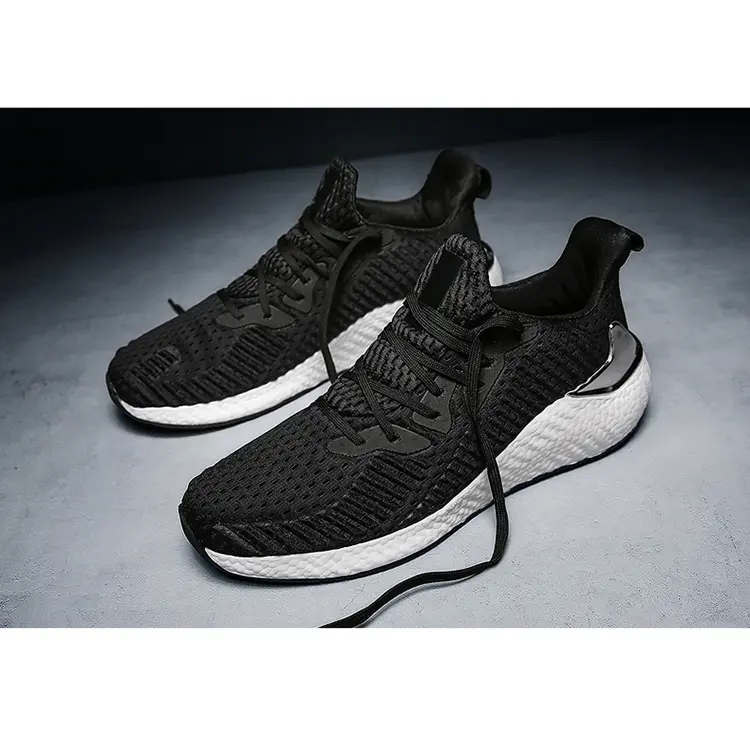 Custom Logo Designer OEM Rubber Outsole Mesh Upper Cheap Wholesale Casual Running Shoes White